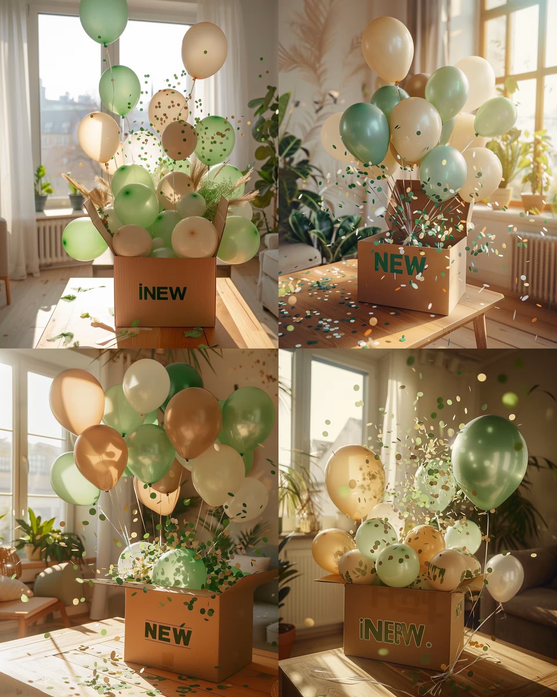 Example output for Cozy Interior Celebration Scene