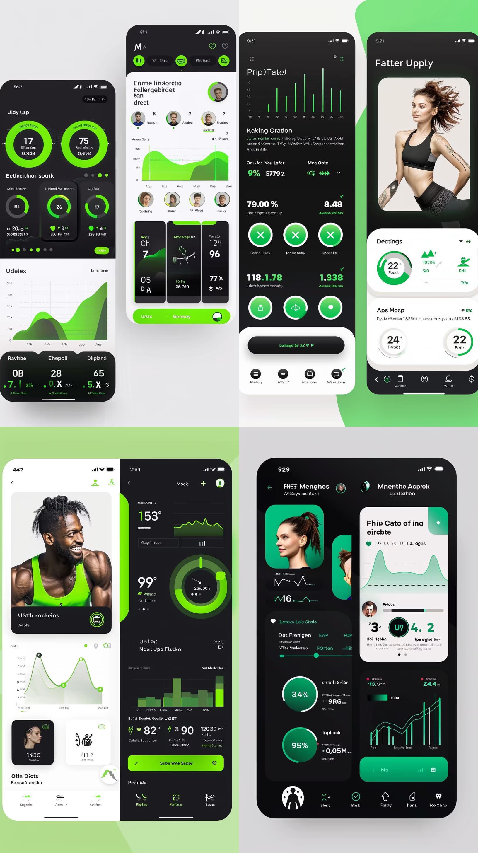 Example output for Flat UI Design Generator