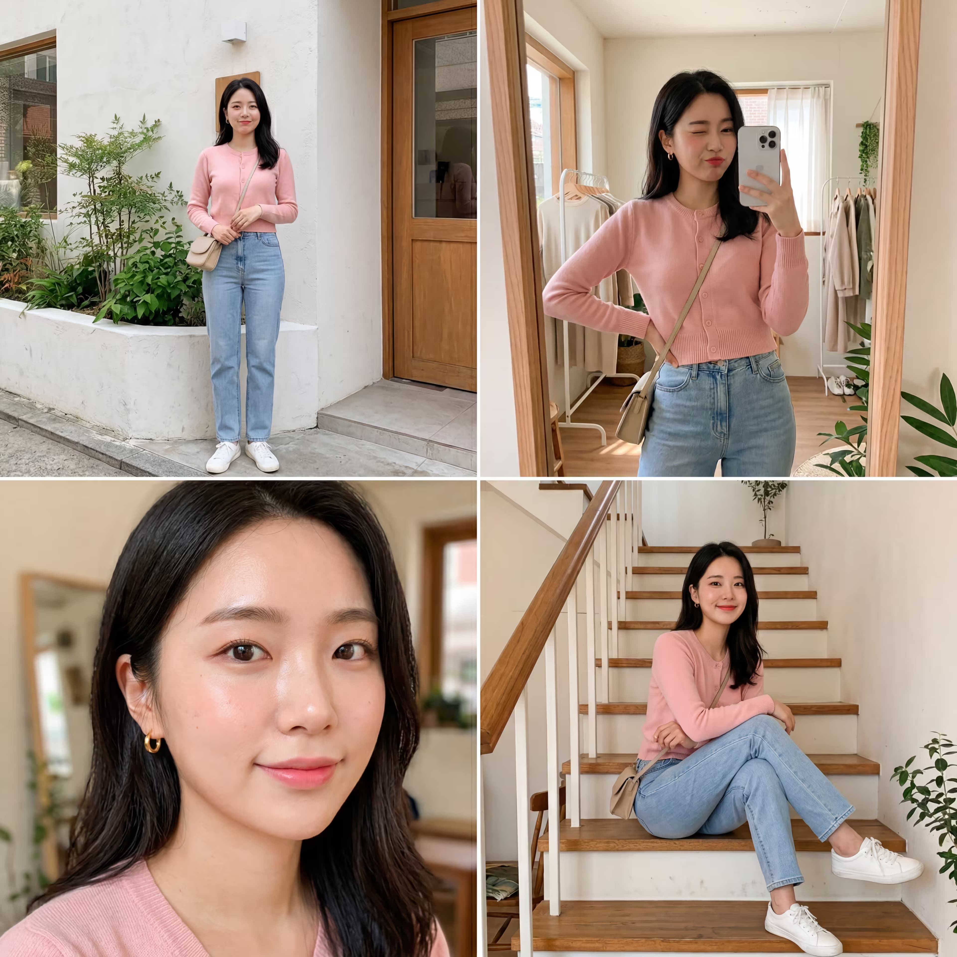 Example output for Instagram Fashion Grid Generator