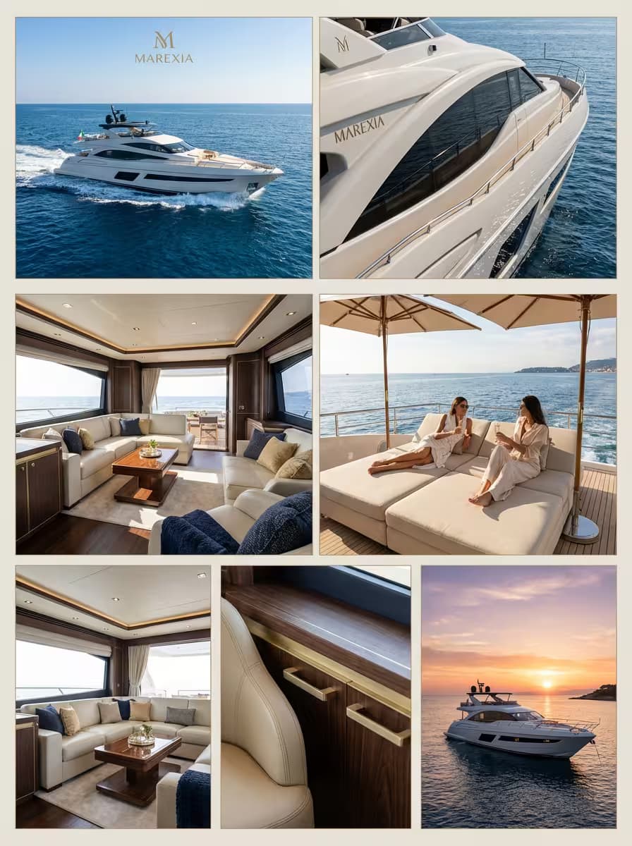 Example output for ⛵ Luxury Yacht Grid Advertisement