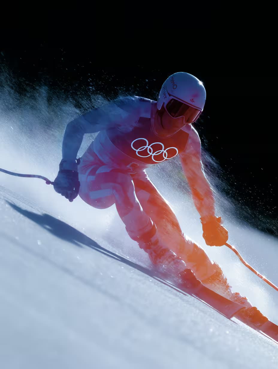 Example output for 🎿 Neon Sports Photography Generator