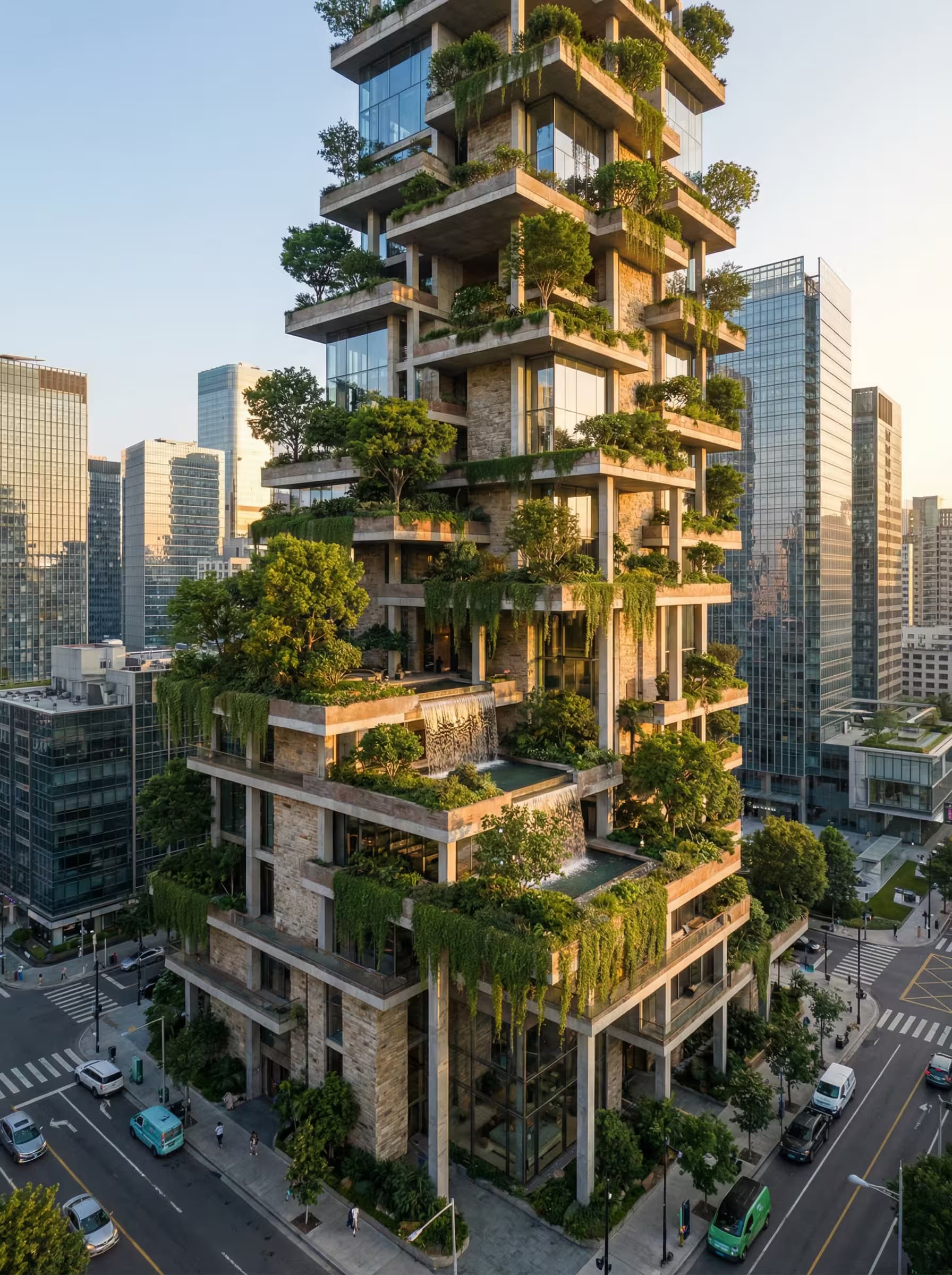Example output for 🏢 Photorealistic Ecosystem Tower Generator
