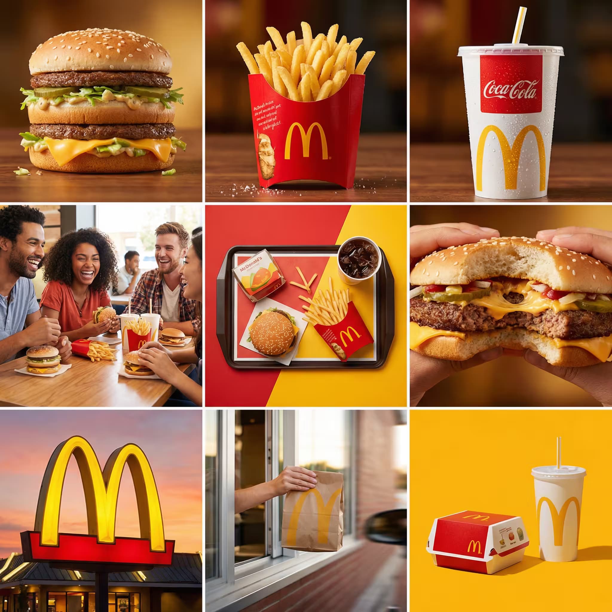 Example output for 🍔 Commercial Food Collage Generator